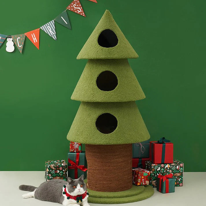 Arbre à Chat Multifonction Sapin de Noël